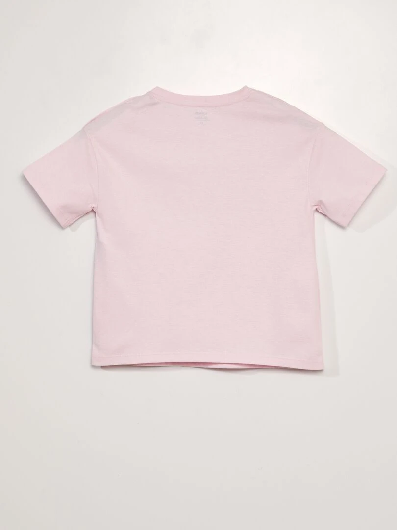 T shirt adaptatif 'Sweet Sunday'   Rose