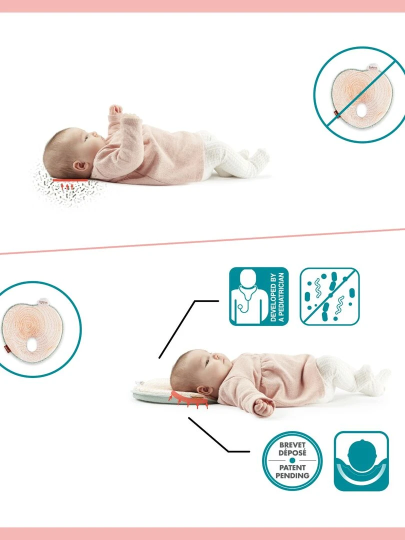 Cale Tête Lovenest Natural Care Babymoov   Orange