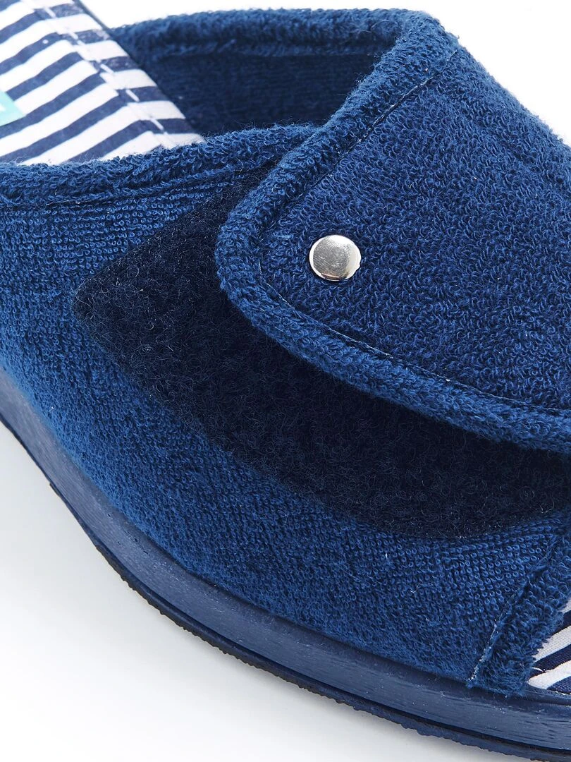 Mules bout ouvert Piedical   Damart   Bleu marine