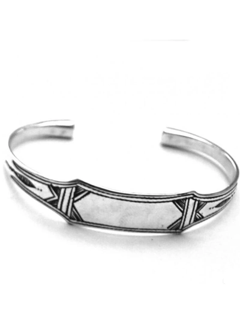 Bracelet touareg argent massif gourmette Bijoucolor Argent