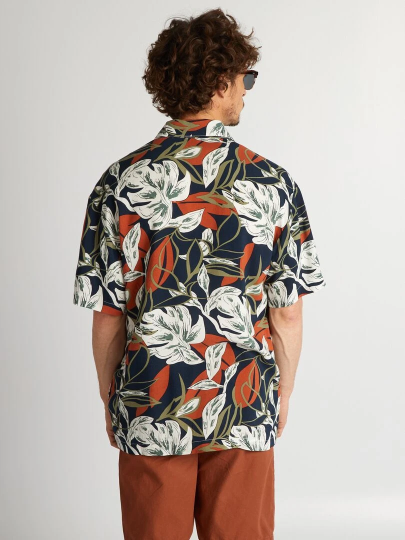 Chemise imprimée à manches courtes   Multi