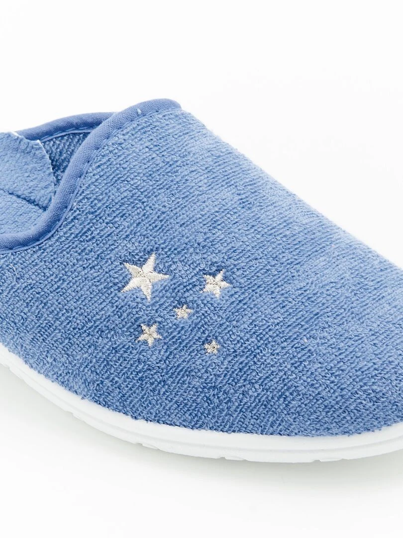 Mules en éponge    Damart   Bleu
