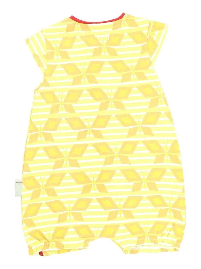 Lee Cooper Combishort bébé fille imprimé Lee Cooper en coton Jaune