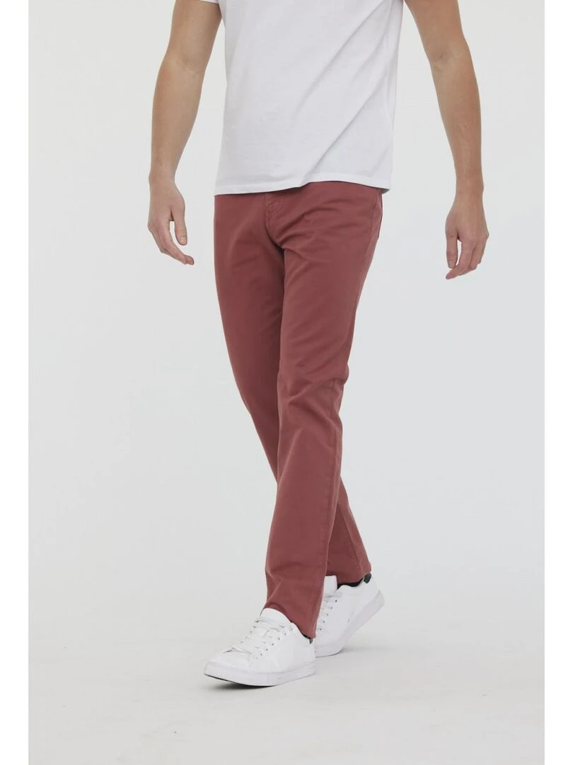 Lee Cooper   Pantalon coton straight LC126ZP 9804   Orange