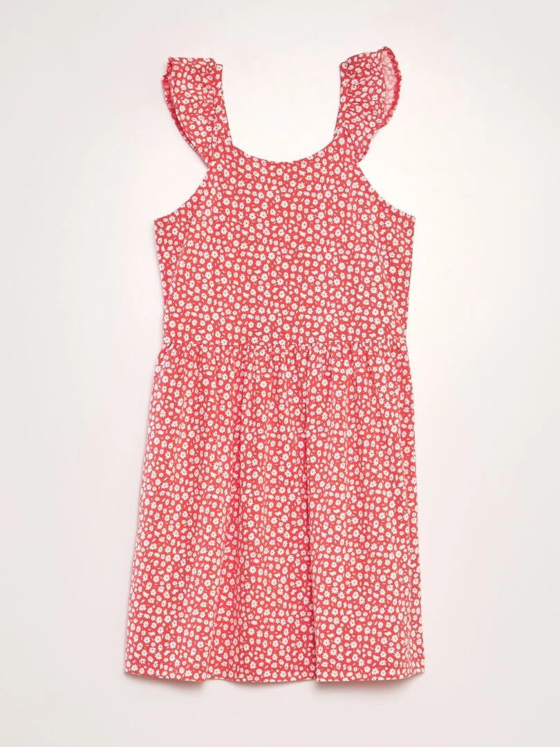 Robe légère imprimée ROUGE