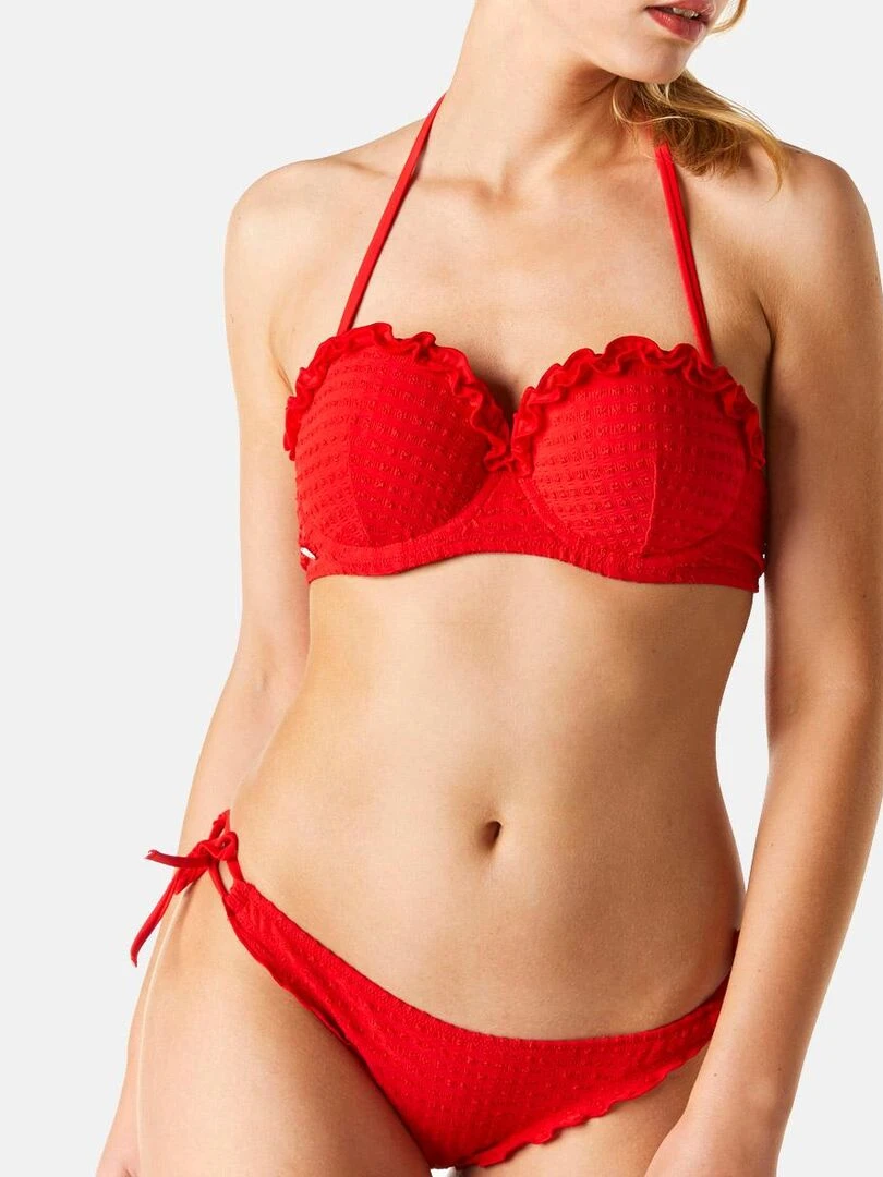 Haut de maillot balconnet SALSA   Brigitte Bardot Bain   Rouge