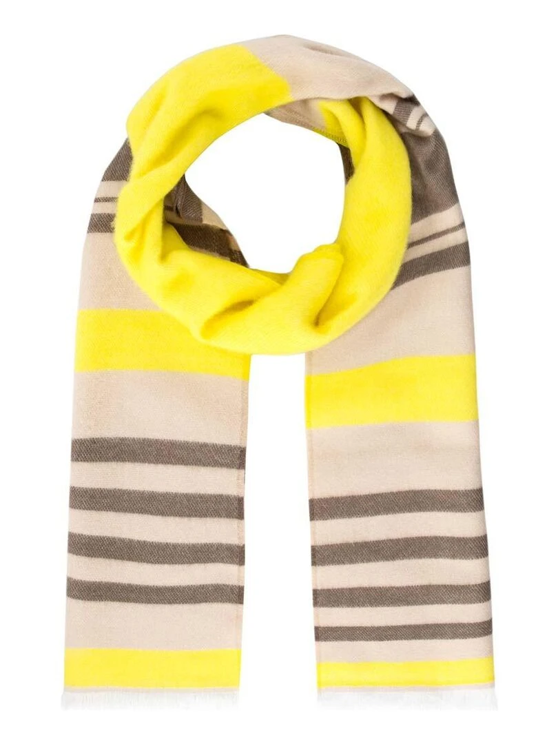 Echarpe Brahma Fabriqué en France Jaune
