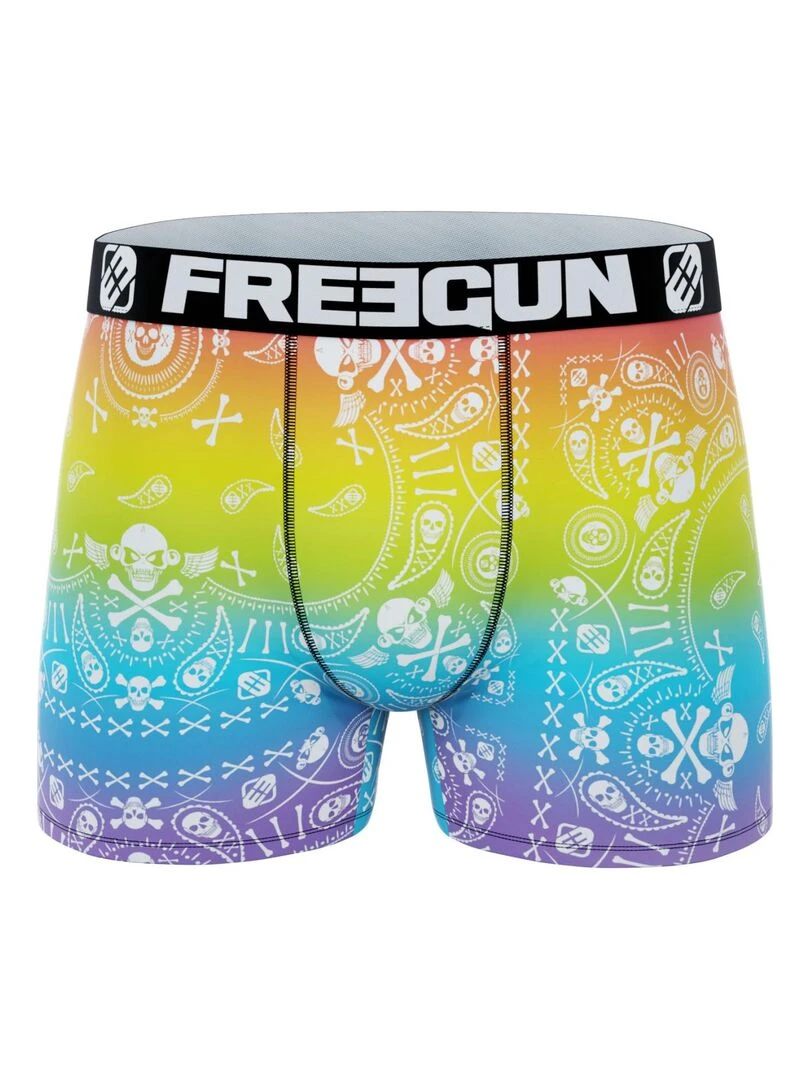 Lot de 3 boxers homme Rainbow Freegun   Bleu