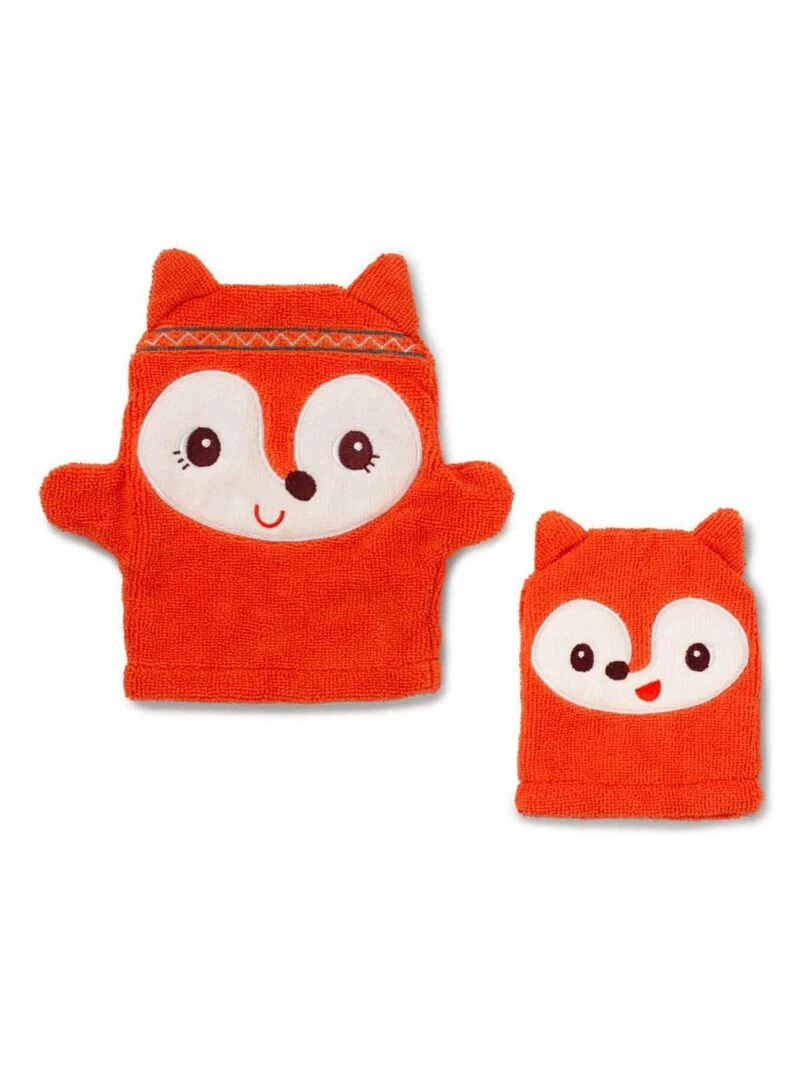 ALICE SET DE GANTS DE TOILETTE Orange