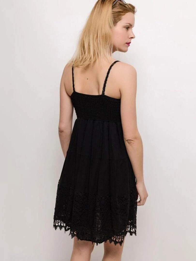 Robe en dentelle noire   Noir