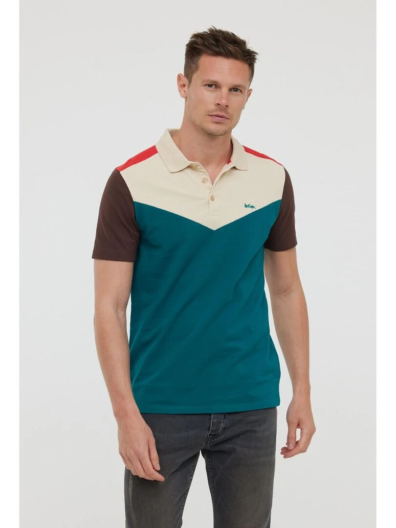 Lee Cooper Polo manches courtes coton regular BERTRAN Vert émeraude