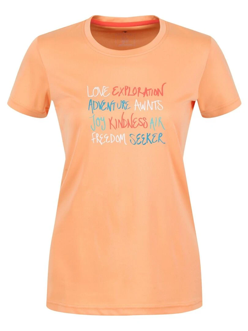 Regatta T shirt FINGAL Orange clair