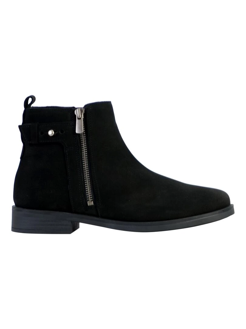 Bottine Cuir Clarks Memi Lo   Noir