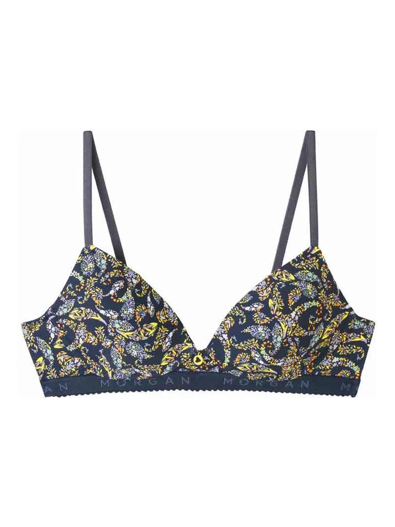Soutien gorge coques souples GABY Morgan Bleu Jaune