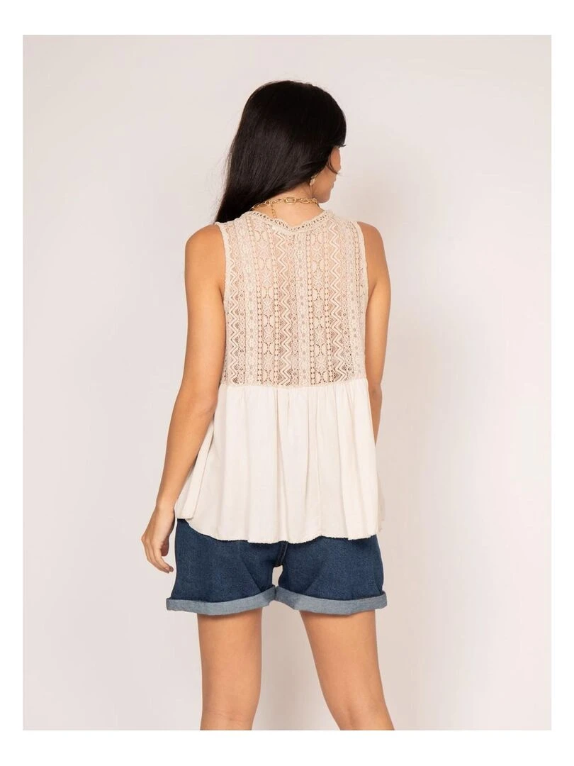 Top dentelle FLOA Beige