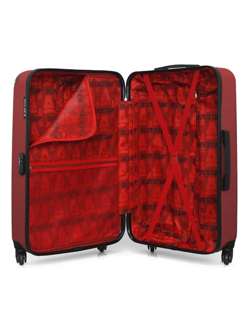 BLUESTAR   VALISE GRAND FORMAT RIGIDE BUCAREST   Rouge