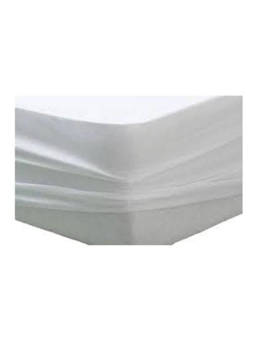 Protège Matelas Flanelle 90 X 190 Cm / 100% Coton   Blanc