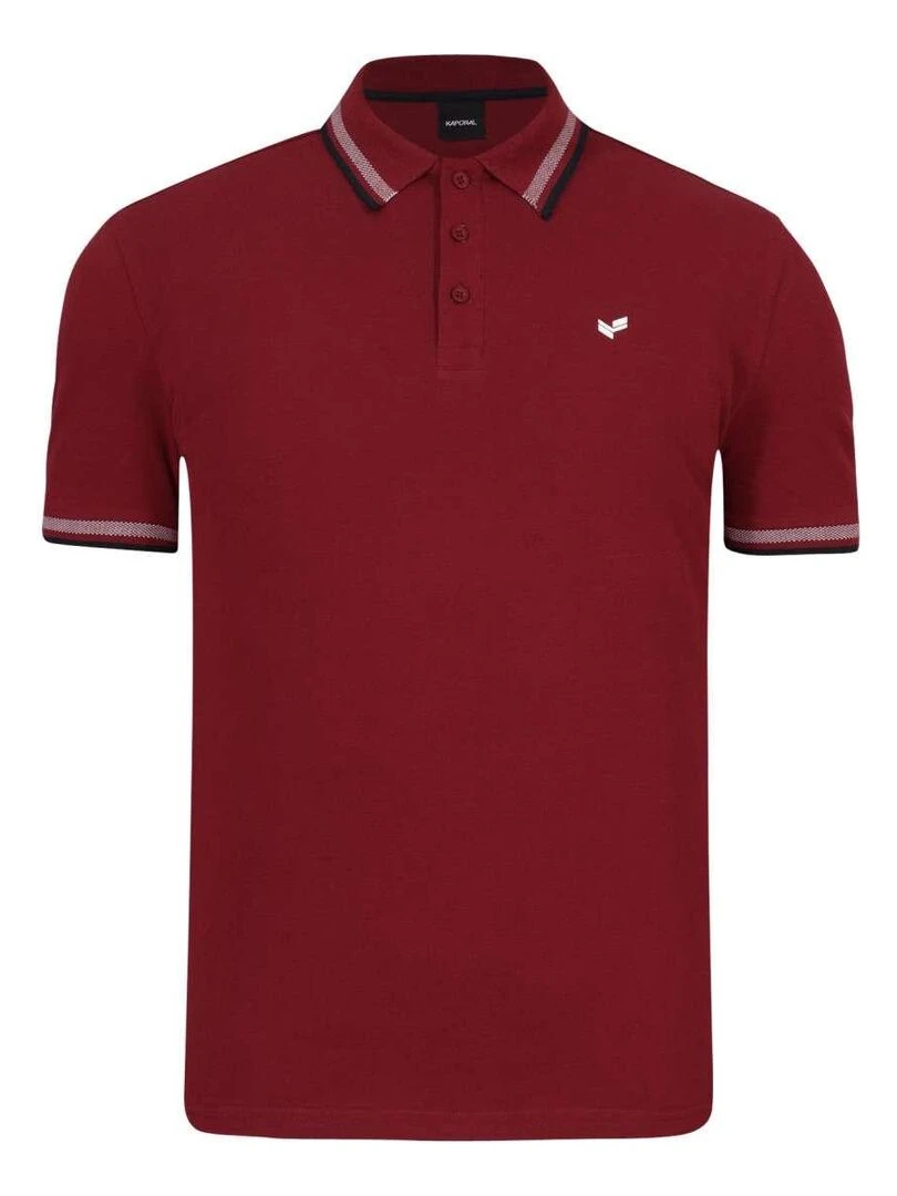 KAPORAL Polo en maille piquée Bordeaux