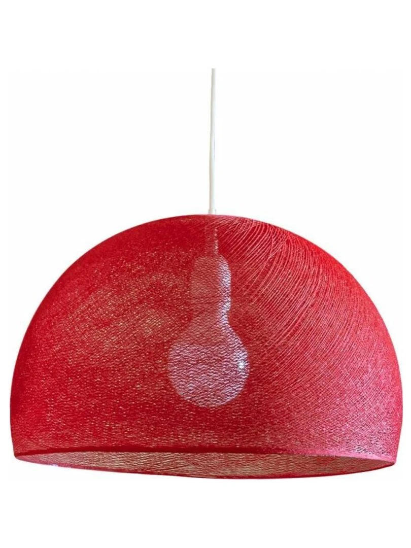 Abat jour coupole rouge 67 avec suspension simple Rouge