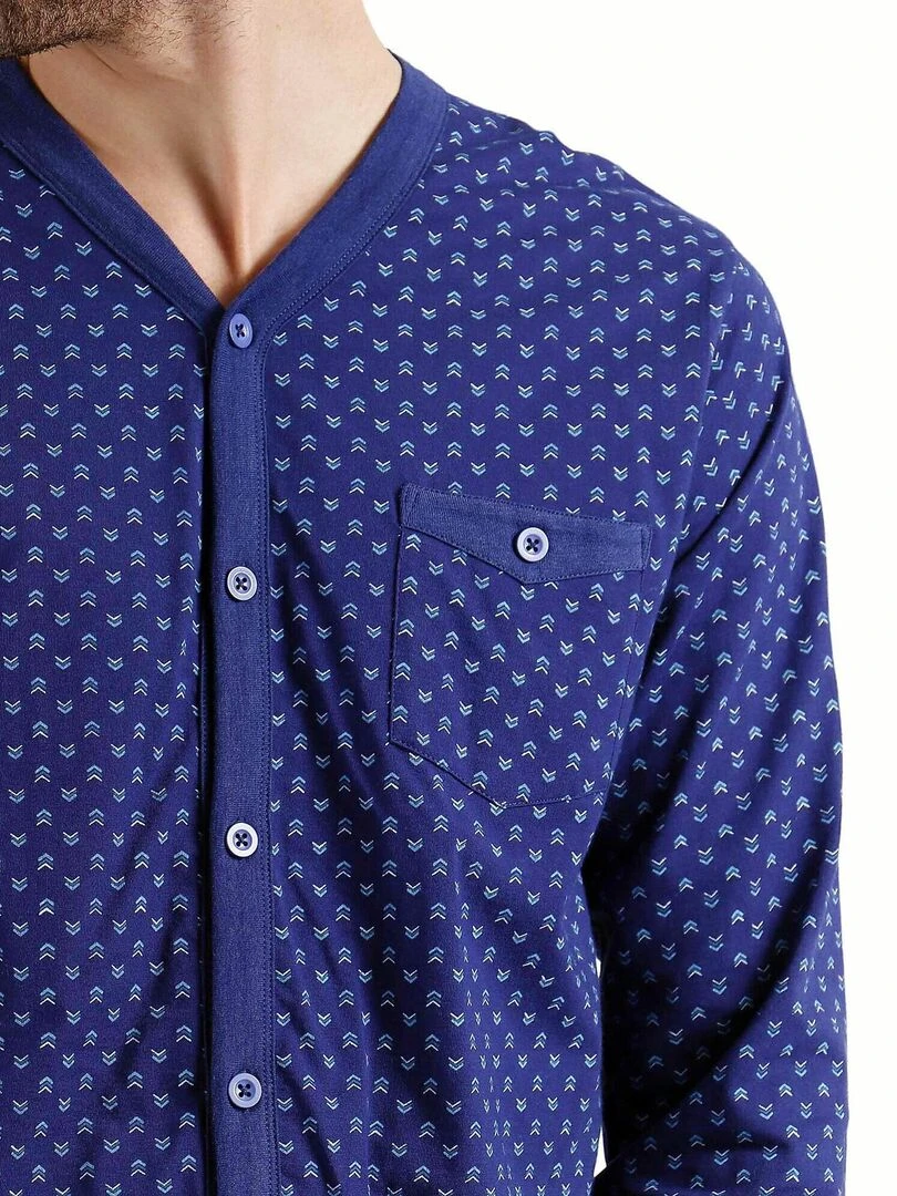 Pyjama pantalon et chemise Spike   Bleu