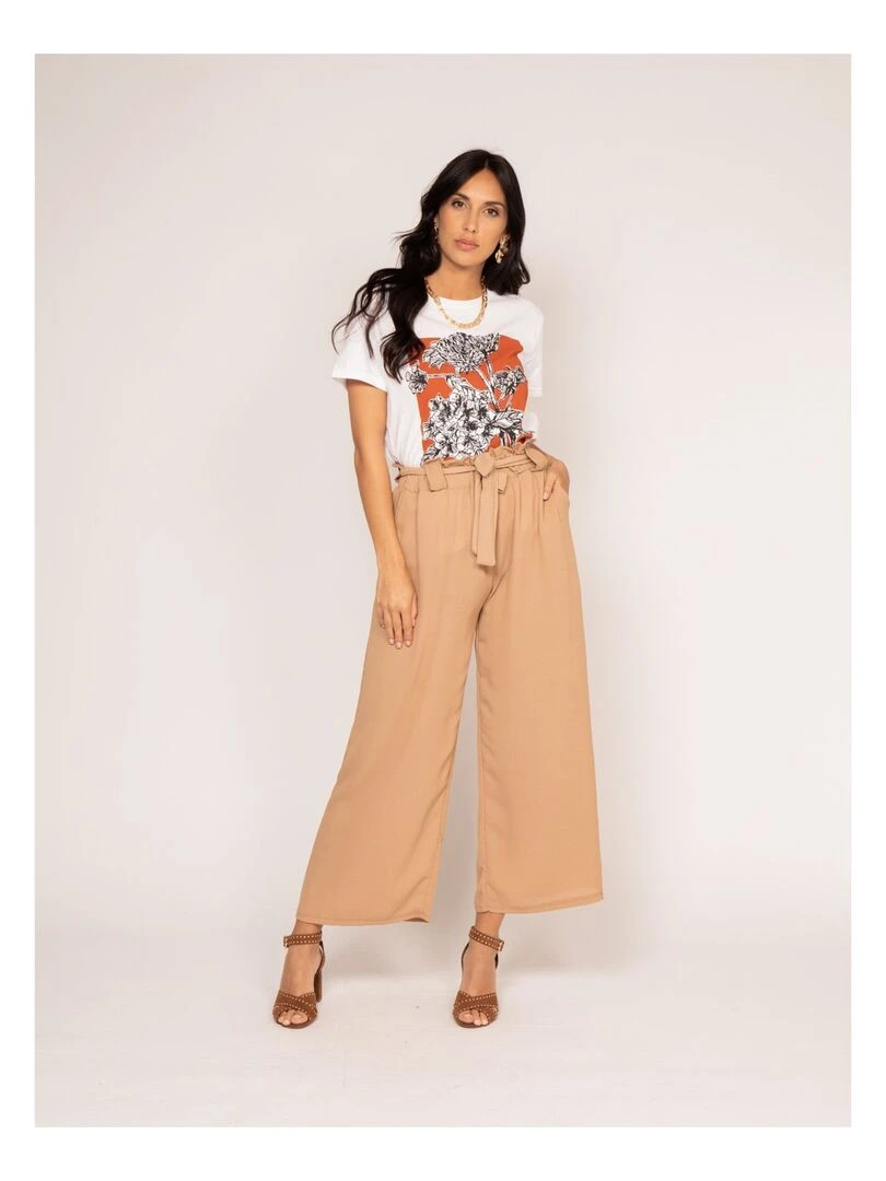 Pantalon fluide EMPALA   Marron