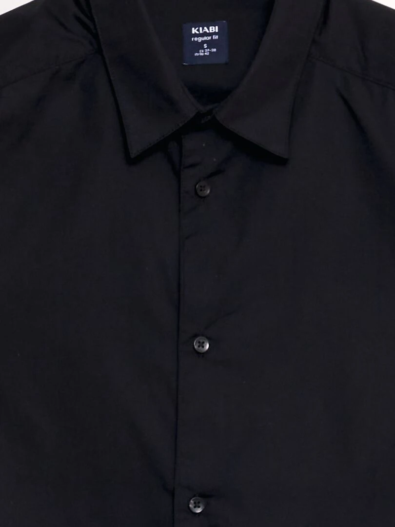 Chemise droite   noir