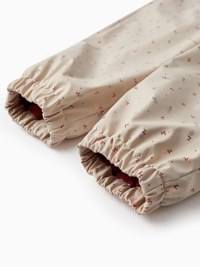 Salopette en caoutchouc pour fille 'Fleurs'  SWEET FROSTY DREAMS   Beige clair