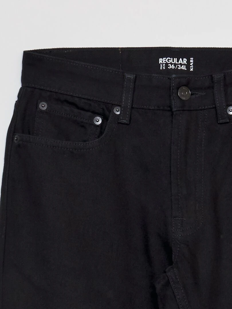 Jean droit   L34   Noir