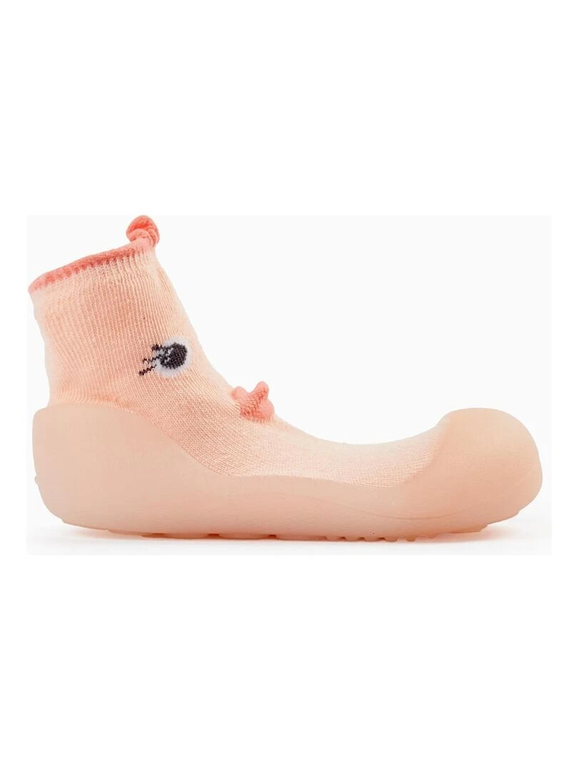 Steppies Chaussons Chaussettes Pour Bébé 'Poussin' Rose
