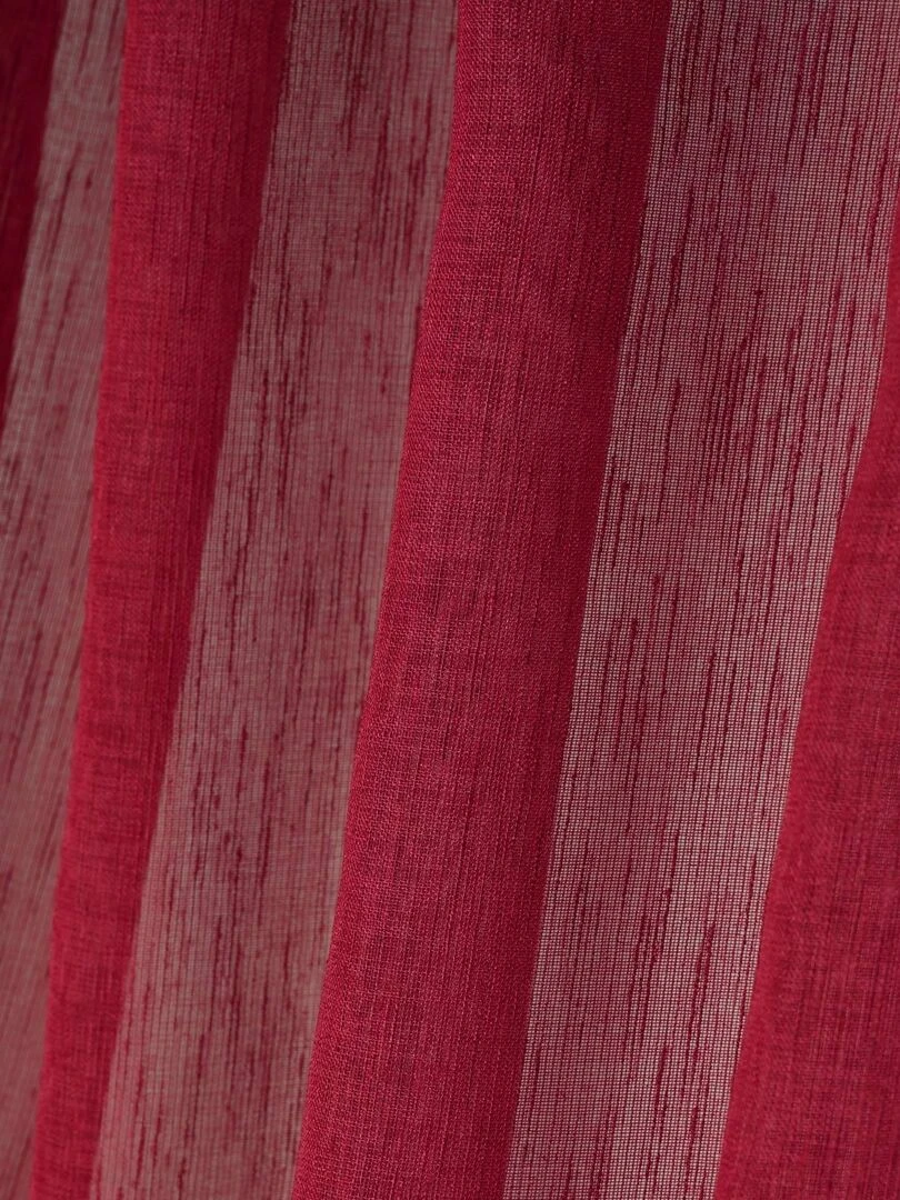 Voilage tamisant à pattes cachées   Rouge