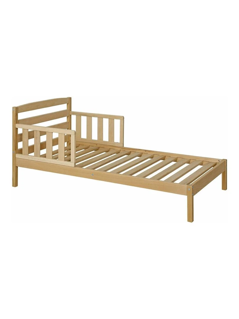 Lit enfant avec matelas Misuna AKITEN RETAIL Marron