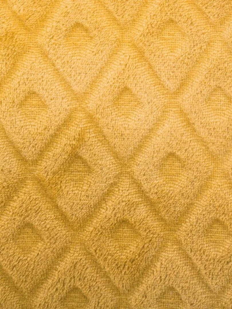 Coussin 40x40 cm Flan 3D Losange ocre   Jaune