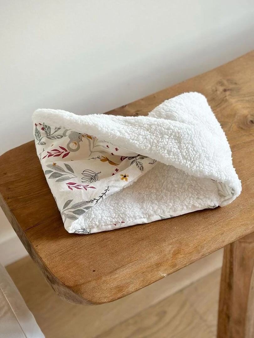 Cache cou enfant en sherpa Charlie   Ecru