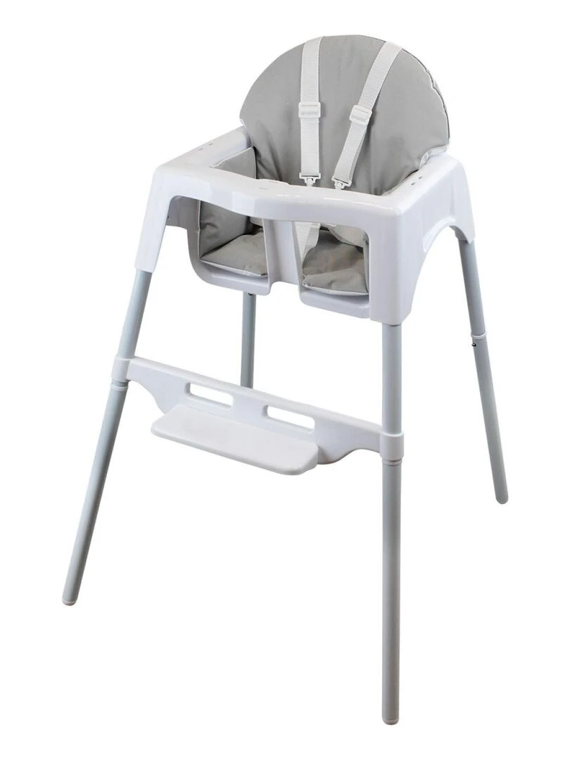 Housse d'assise pour chaise haute bébé enfant gamme Délice   Monsieur Bébé   Gris