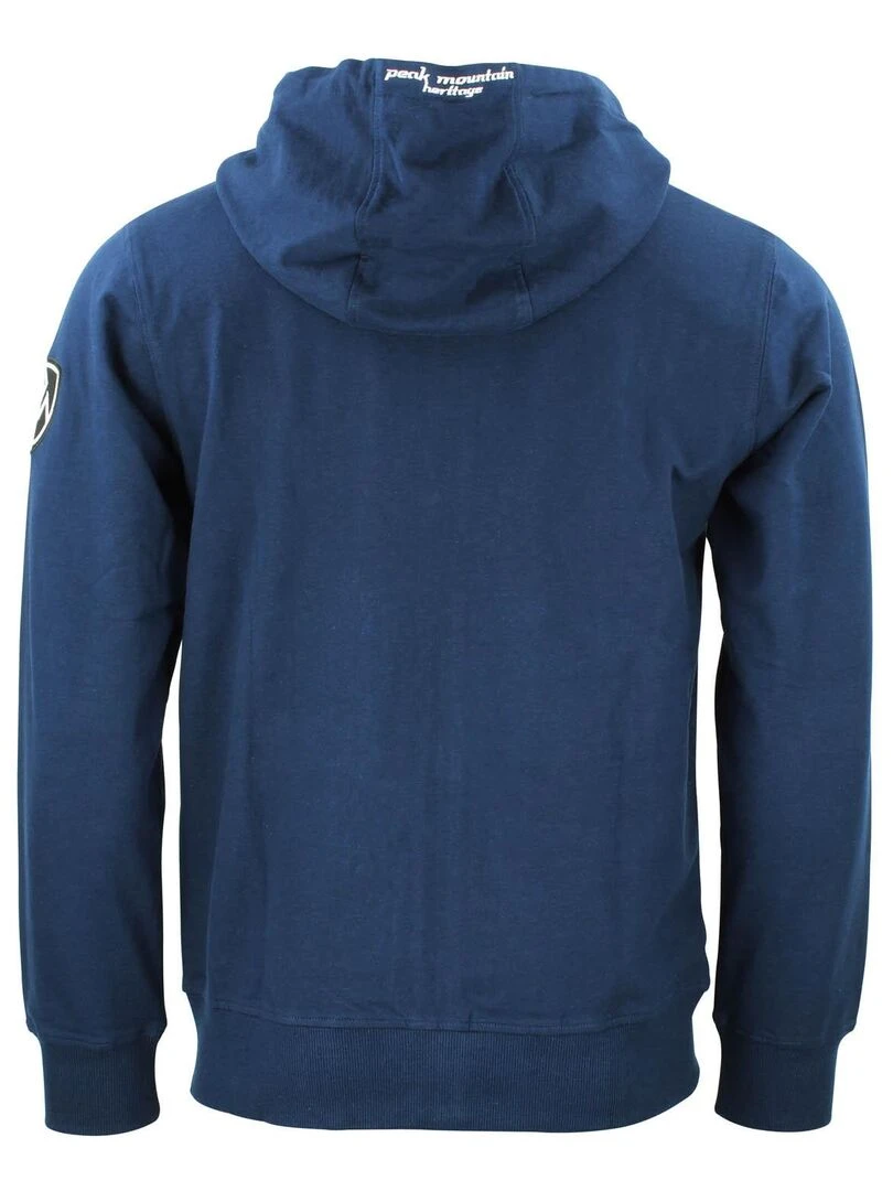 Sweat zippé à capuche homme CAGE PEAK MOUNTAIN Bleu marine
