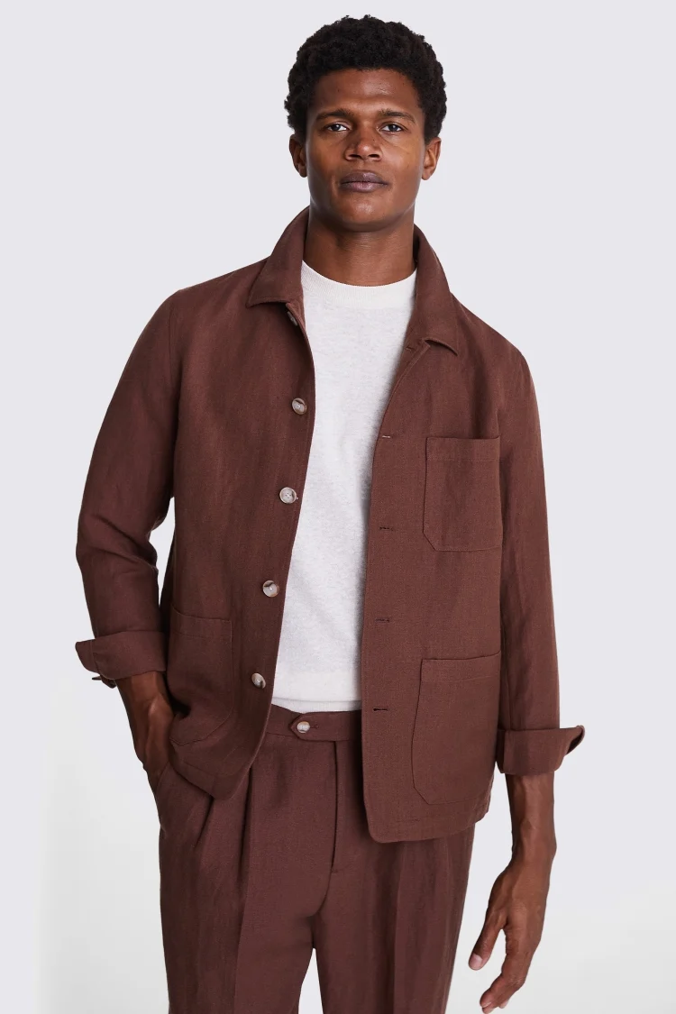 Navy Denim Three Pocket Shacket   Buy Online at Moss