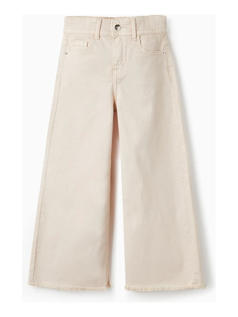 Pantalon en coton pour fille 'Wide Leg' THE WAVE TRIBE Blanc