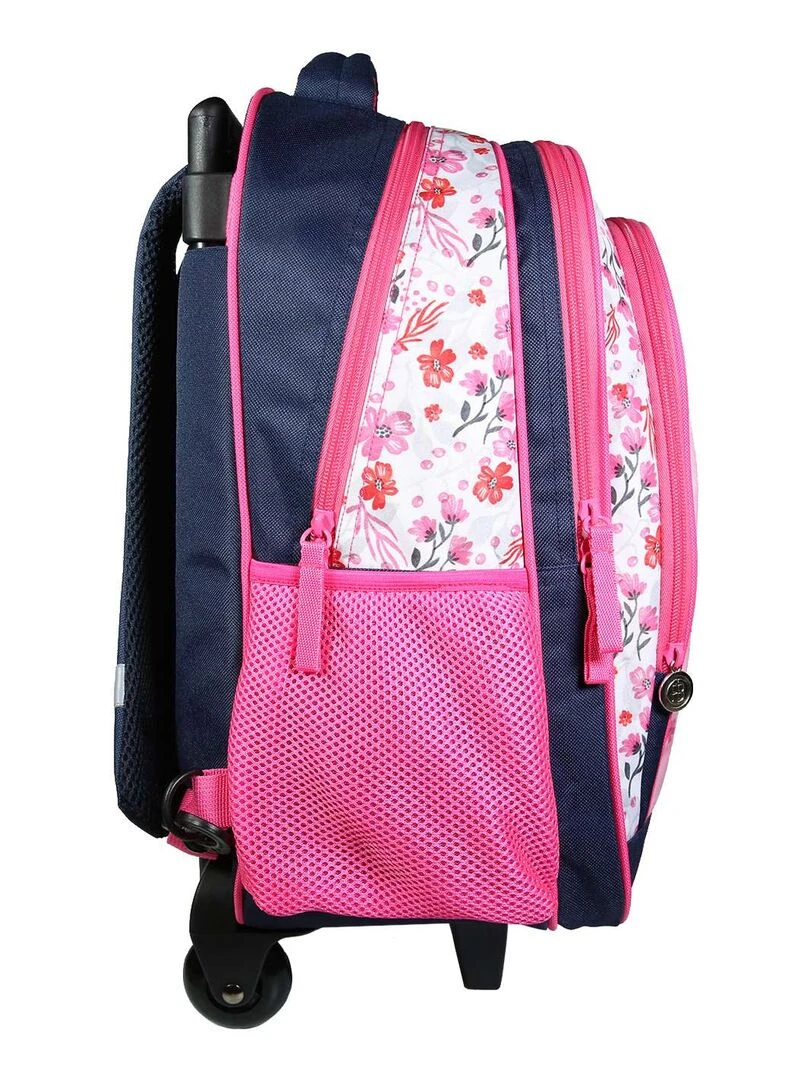 BAGTROTTER Sac à dos à roulettes 43 cm Poivre Blanc Rose Vélo   Rose
