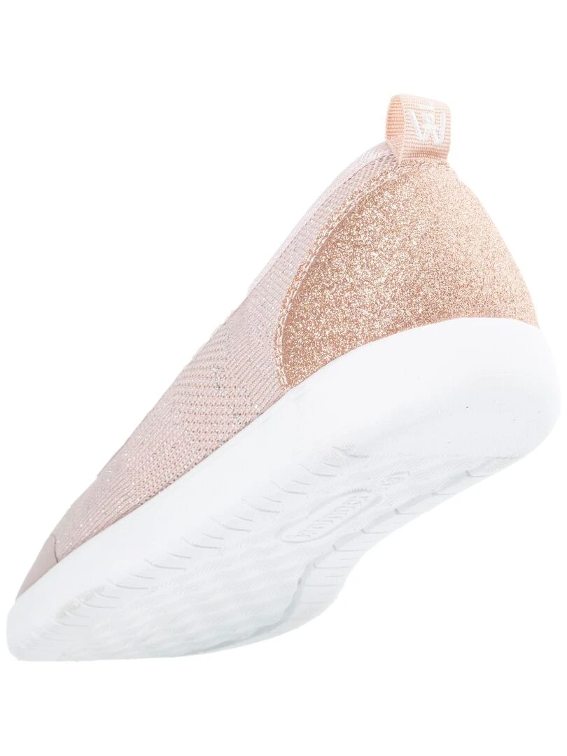 Ballerines Femme slip on Rose poudré   Rose clair