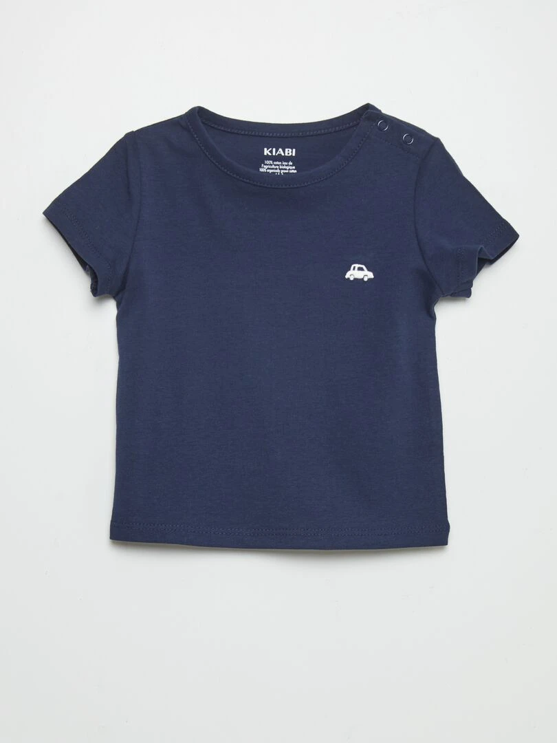 Lot de 2 t shirts unis Bleu