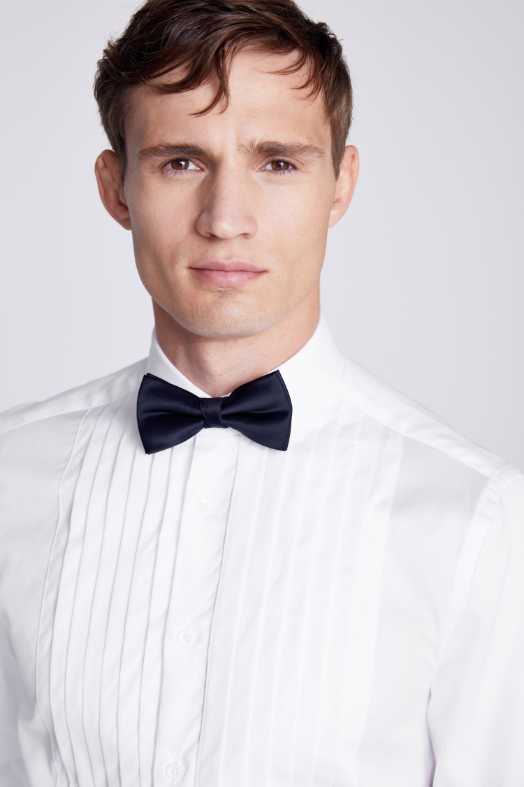Tailored Fit Premium Pleated Dress Shirt Buy Online at Moss