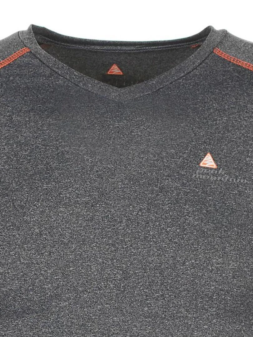T shirt manches courtes homme CANSHO   PEAK MOUNTAIN   Gris