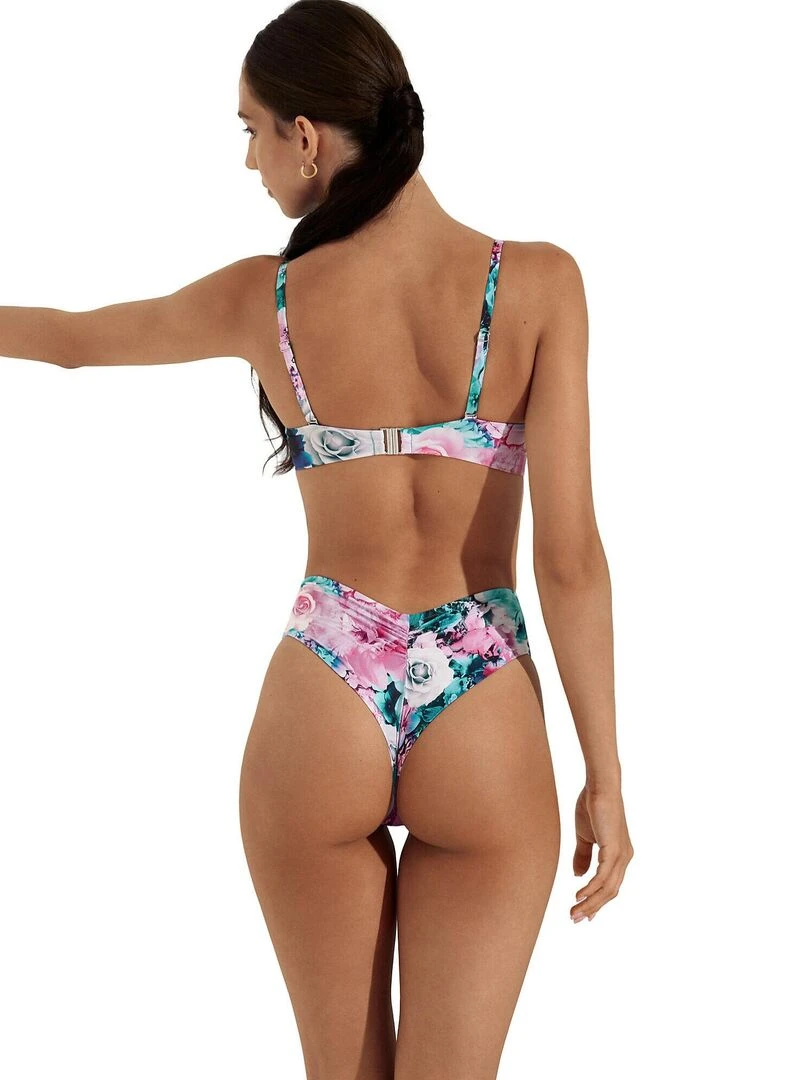 Bas maillot brésilien de bain échancré taille basse Japan   Bleu