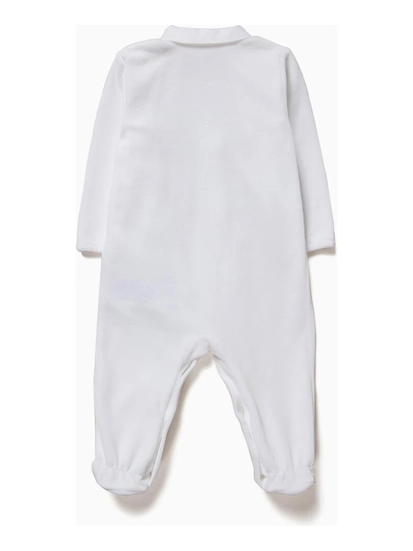 GRENOUILLÈRE BIMATIÈRE VELOURS   ESSENTIALS LINE   Blanc