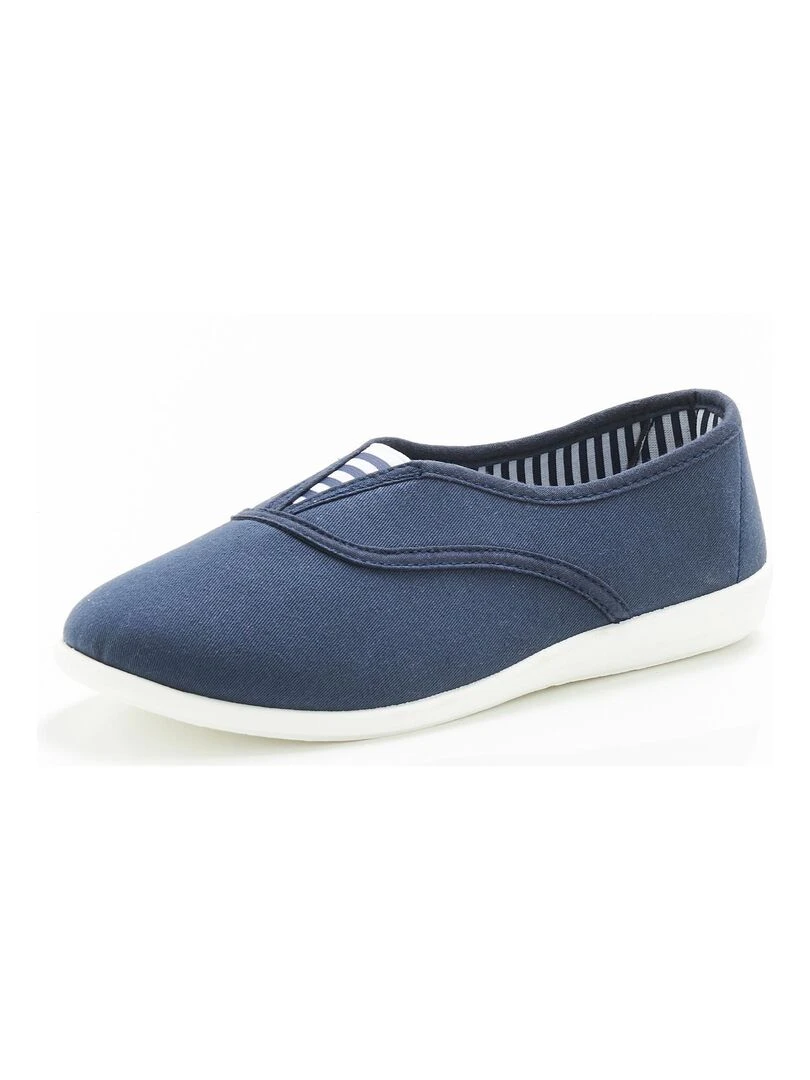 Ballerines en toile   Damart   Bleu marine