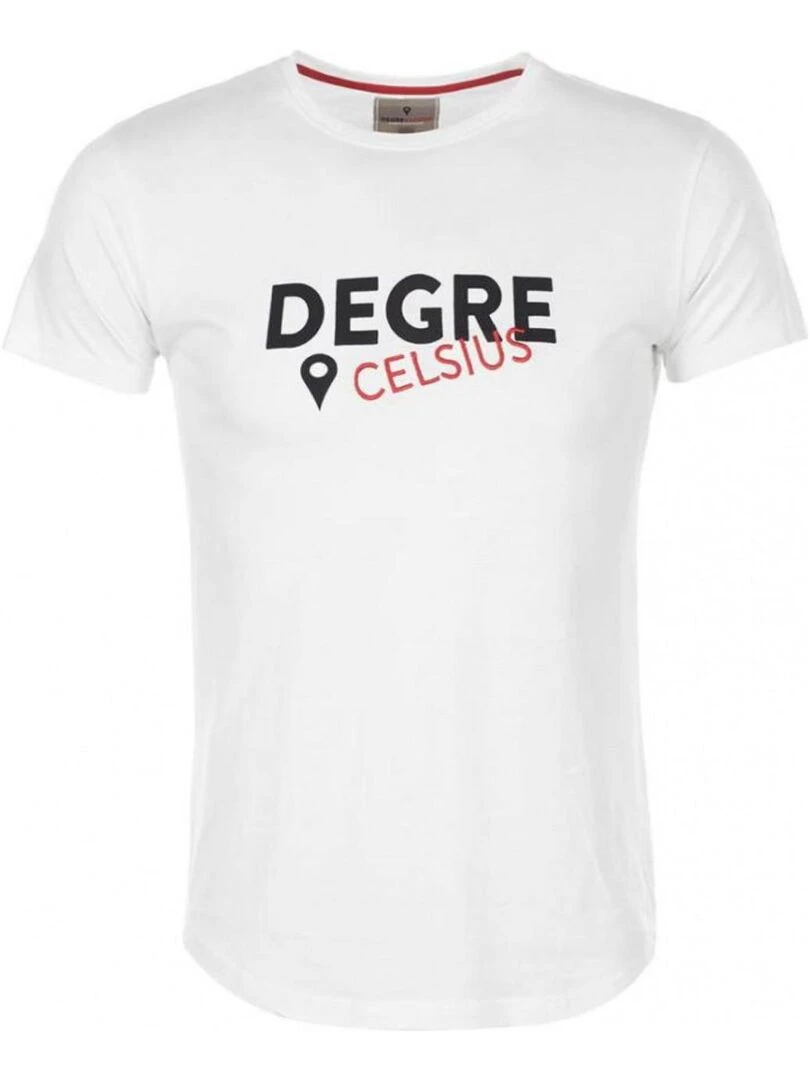 T shirt manches courtes homme CALOGO DEGRE CELSIUS Blanc