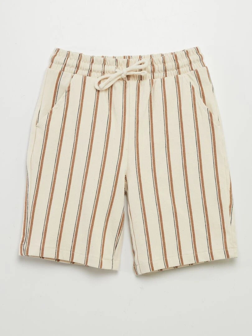 Bermuda imprimé Beige