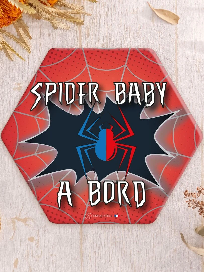 Adhésif / Autocollant bébé à bord Spider baby Rouge