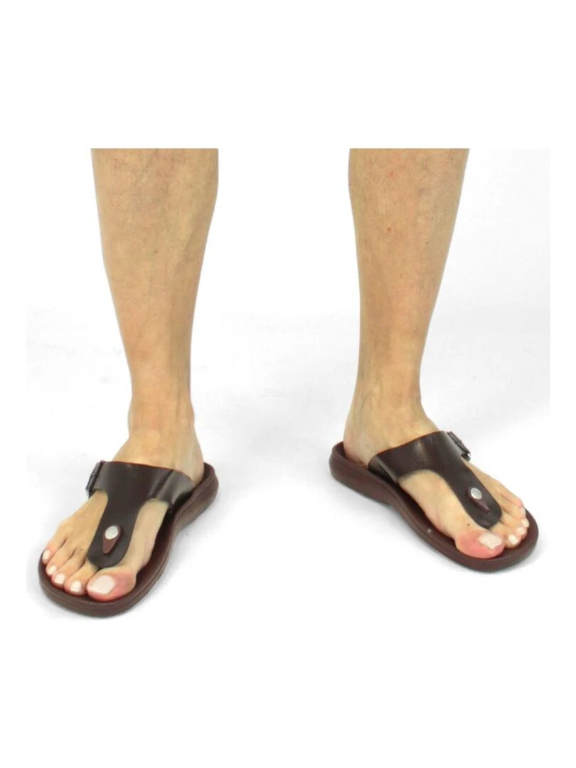 Sandales confort Kebello   Marron