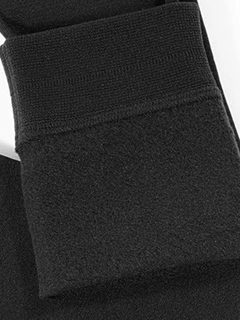 Pack de 2 mi bas thermique intérieur en polaire Noir